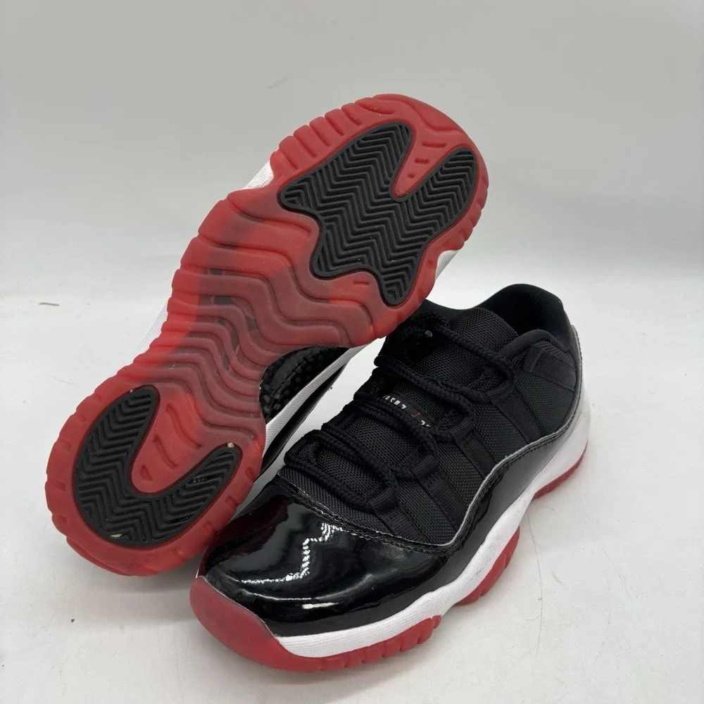 Nike Air Jordan 11 Shoes Kids 7Y Youth Retro Low GS Bred 2025 - FV5121-006